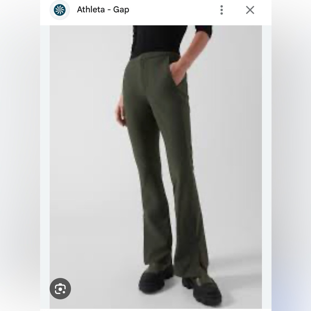 🙌 ATHLETA STELLAR FLARE Pant - NWOT - Medium Tall - Arbor Olive 🙌